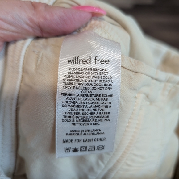 Aritzia Wilfred Free Cream Cargo Pants Sz 4. - Picture 7 of 11